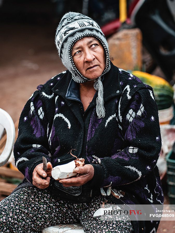 Paraguayan woman at the market of Concepcin, Paraguay, America