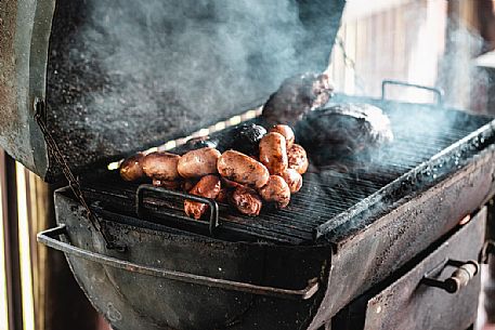 Preparation of the Paraguayan asado, Paraguay, America