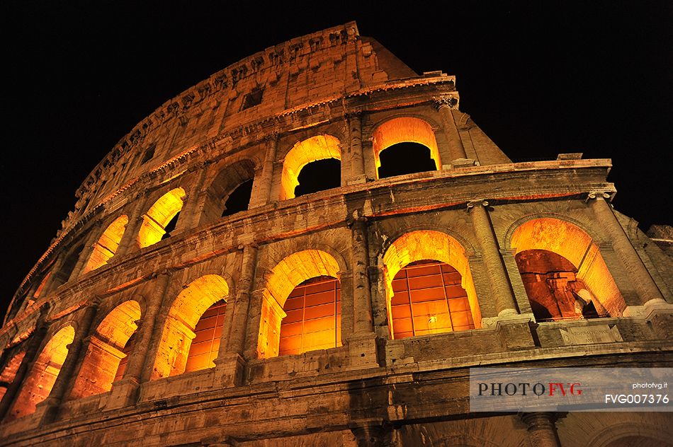 The Colosseum, The Coliseum, Flavian Amphitheatre by night