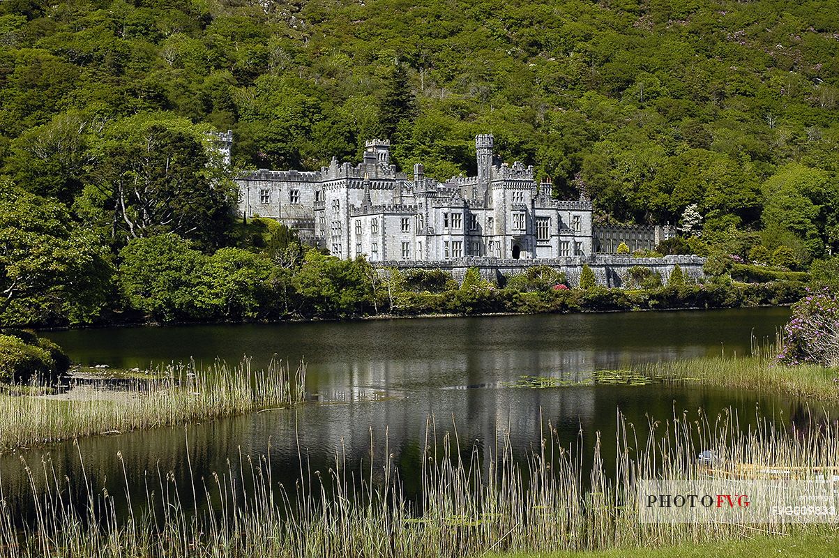 Kylemore Abbey, a benedictine monastery founded in 1920 on the grounds of Kylemore Castle