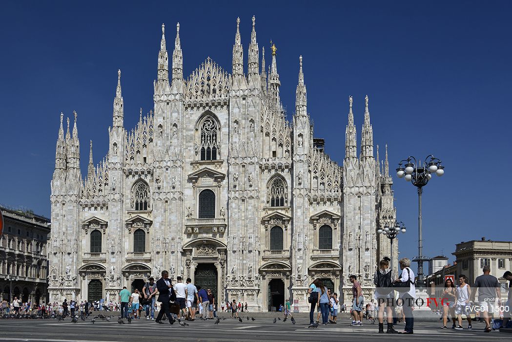 The Milan Cathedral from the square