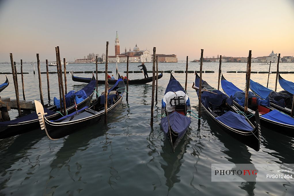 Gondolas in the San Marco basin