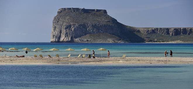 Holiday in Balos Beach, Chania, Crete island, Greece, Europe