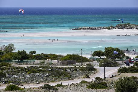 Elafonissi Lagoon and Beach - view from the hill