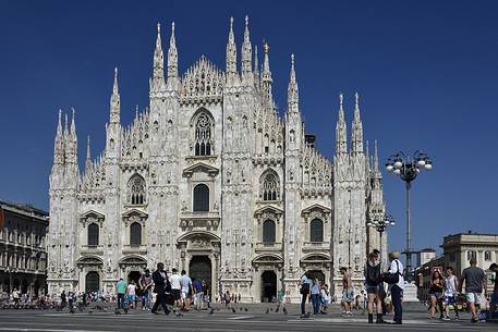 The Milan Cathedral from the square