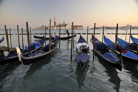 Gondolas in the San Marco basin