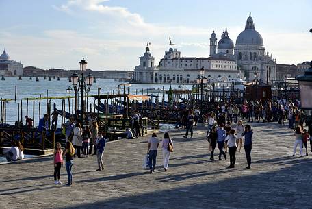 Basilica della Salute and Punta della Dogana from the Riva degli Schiavoni