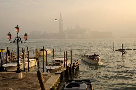 Motorboat in the San Marco basin