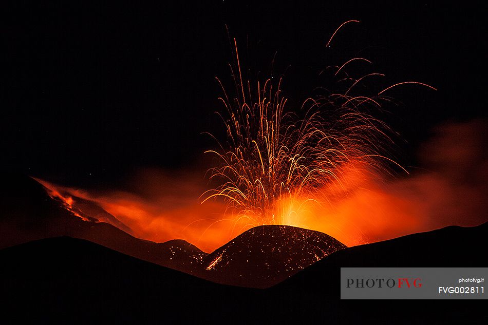 Strombolian activity at the Southeast Crater