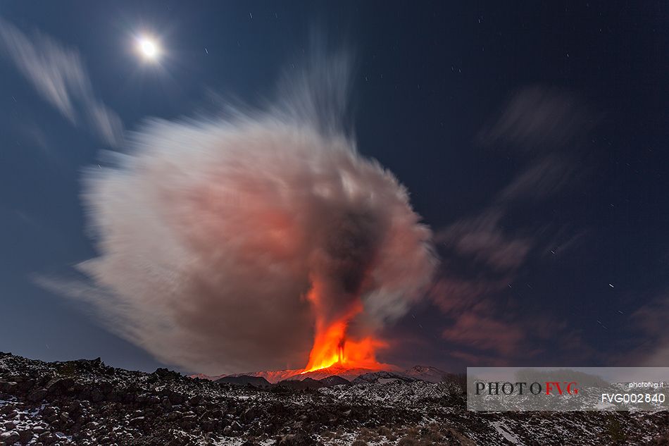 Etna 2nd paroxysm activity of 2012