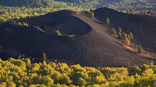 One of the Sartorius Craters seen from Monte Frumento delle Concazze.