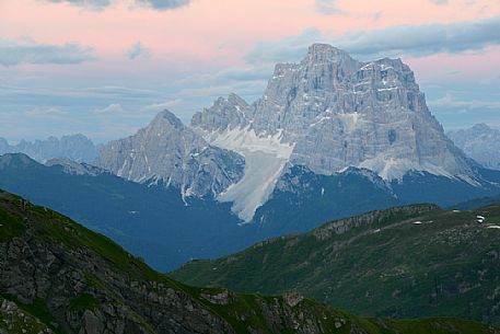 Pelmo mountain from the Viel del Pan path in the Padon mountain group.
The Viel del Pan is an ancient communication route that joins the Pordoi Pass to the Fedaia Pass, dolomites. Italy
Pelmo mountain from the Viel del Pan path in the Padon mountain group.
The Viel del Pan is an ancient communication route that joins the Pordoi Pass to the Fedaia Pass, dolomites. Italy