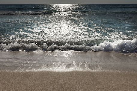 Shapes and colors of the greek sea at Falassarna beach, Crete island, Greece