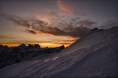 Nuvolau hut on the top of Nuvolau mount at sunrise, Cortina d'Ampezzo, dolomites, Veneto, Italy, Europe Nuvolau hut on the top of Nuvolau mount at sunrise, Cortina d'Ampezzo, dolomites, Veneto, Italy, Europe