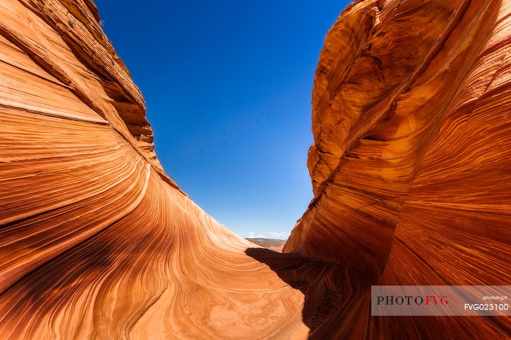 The Wave is a sandstone rock formation  located in Arizona close to  the Utah border, Paria Canyon-Vermilion Cliffs Wilderness, United States