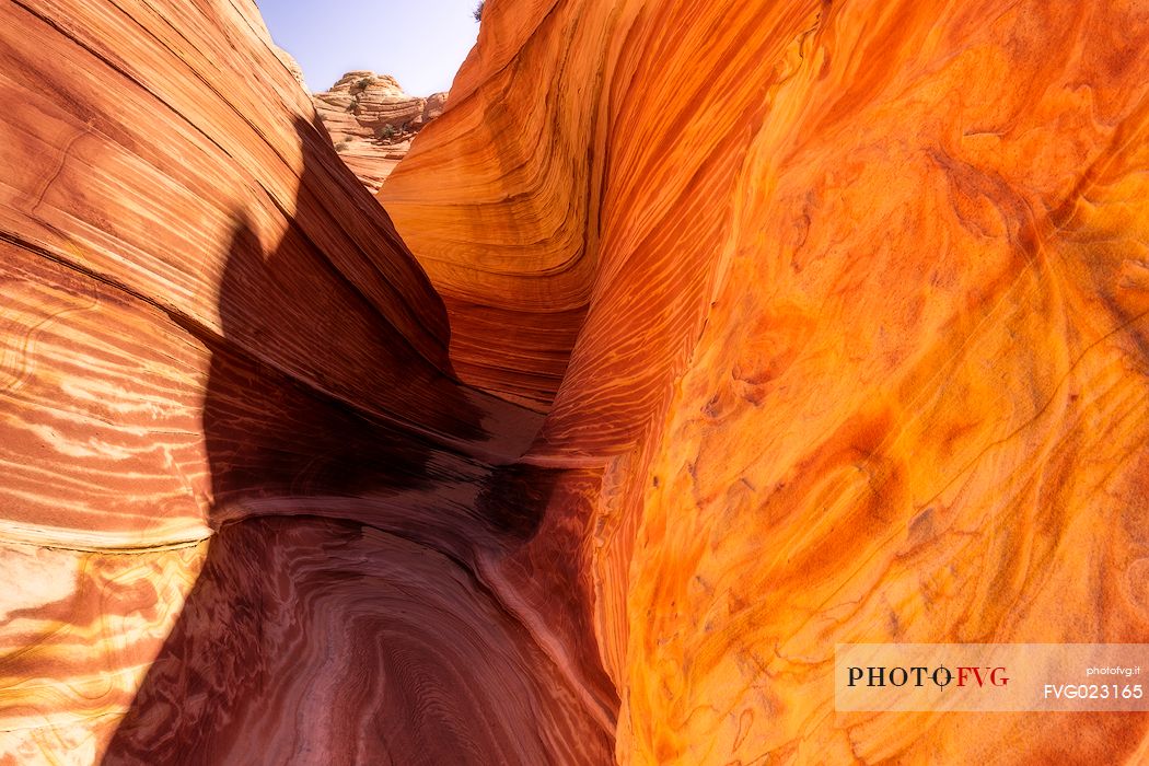 The Wave is a sandstone rock formation  located in Arizona close to  the Utah border, Paria Canyon-Vermilion Cliffs Wilderness, United States