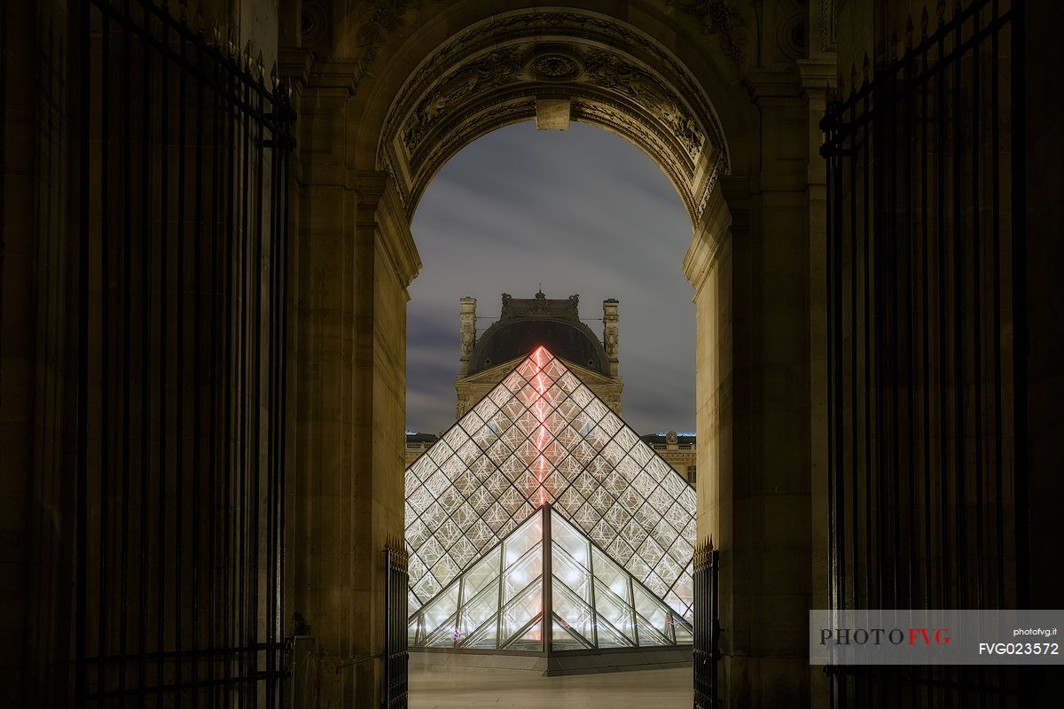 The Pyramid Of The Louvre, Paris, France