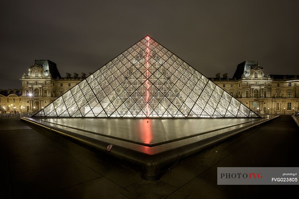 The Pyramid Of The Louvre, Paris, France