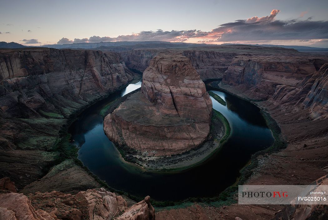 Horseshoe Bend Canyon from the view point, Arizona, Usa