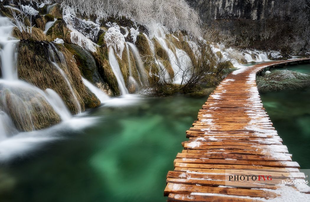 Waterfalls in Plitvice National park, Croatia