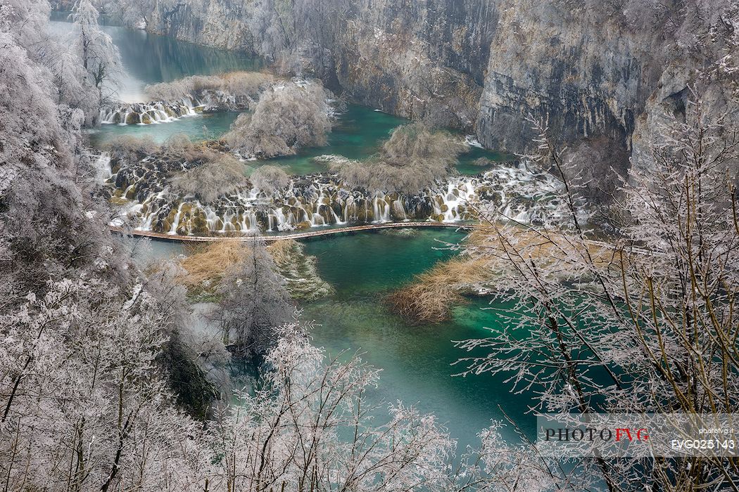 Waterfalls in Plitvice National park, Croatia