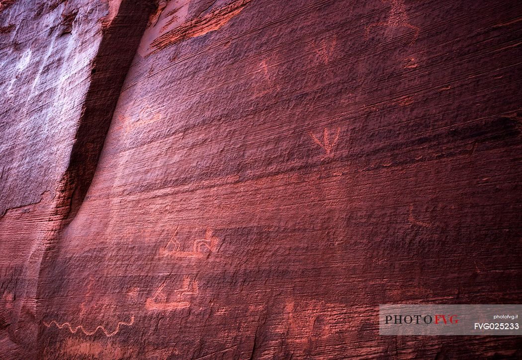 Close up of graffiti in Monument Valley, united states, USA