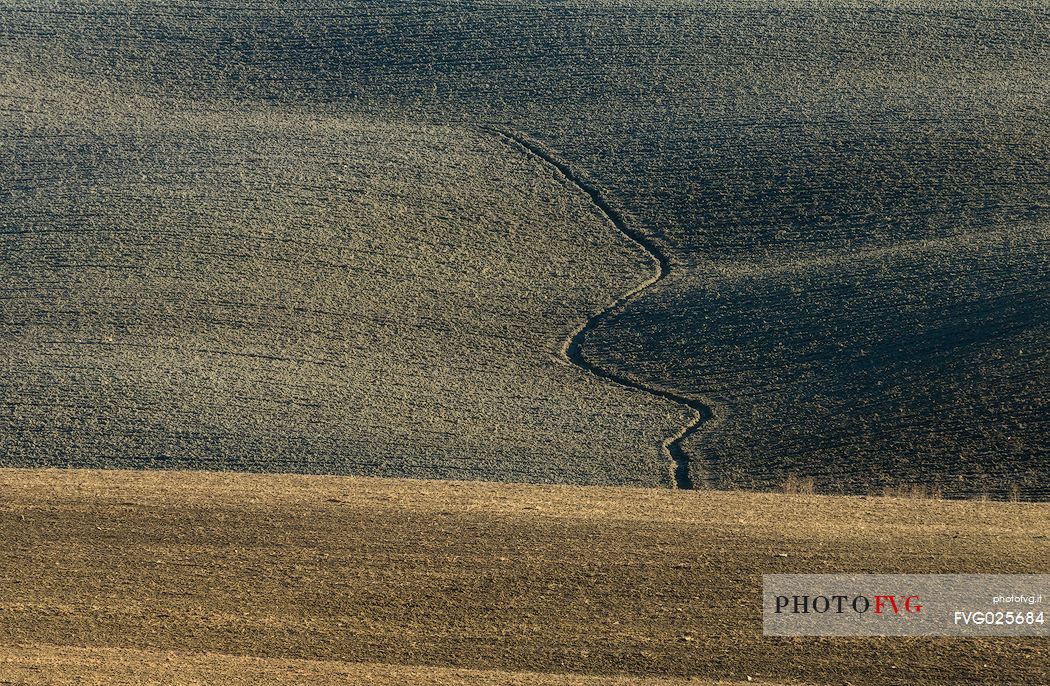 Fields hills in Orcia Valley, Tuscany, Italy