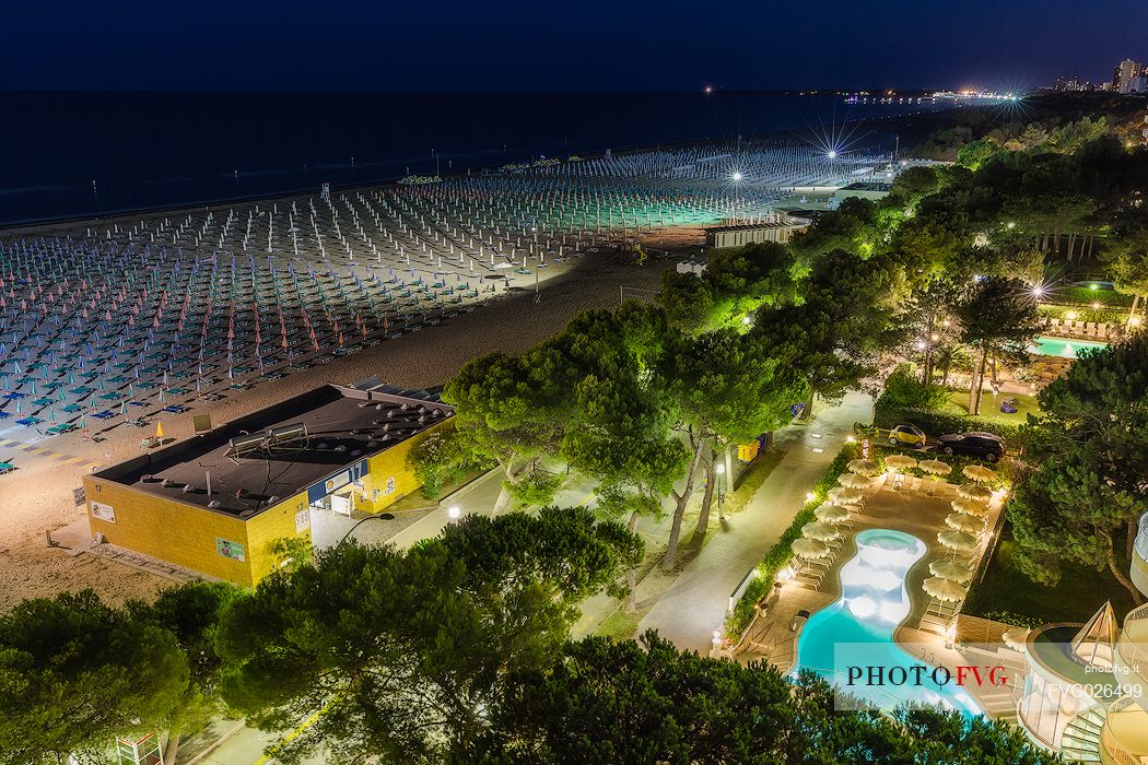 Lignano sabbiadoro by night, Friuli Venezia Giulia, Italy