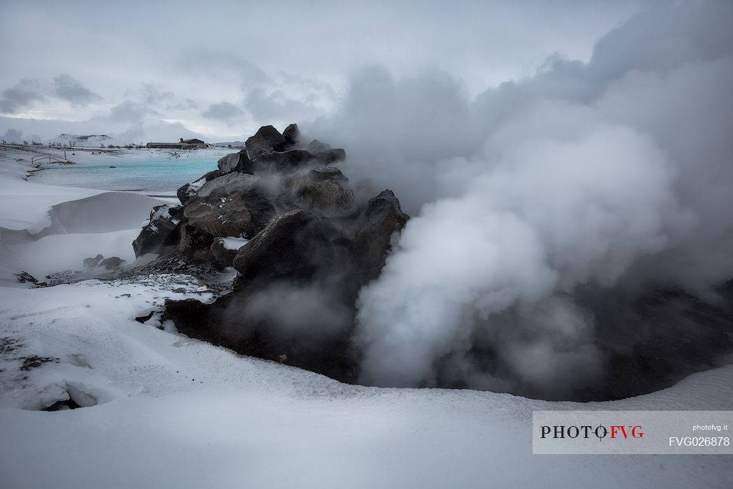 Classic Icelandic steams, Hverir,  Iceland, Europe