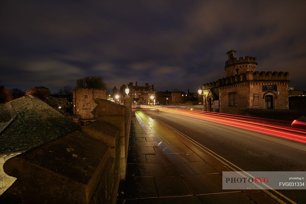 The tower of Lendal bridge in York, Yorkshire, United Kingdom