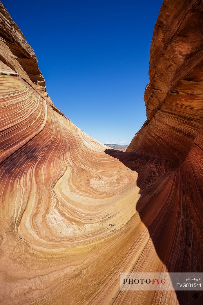 The Wave is a sandstone rock formation  located in Arizona close to  the Utah border, Paria Canyon-Vermilion Cliffs Wilderness, United States