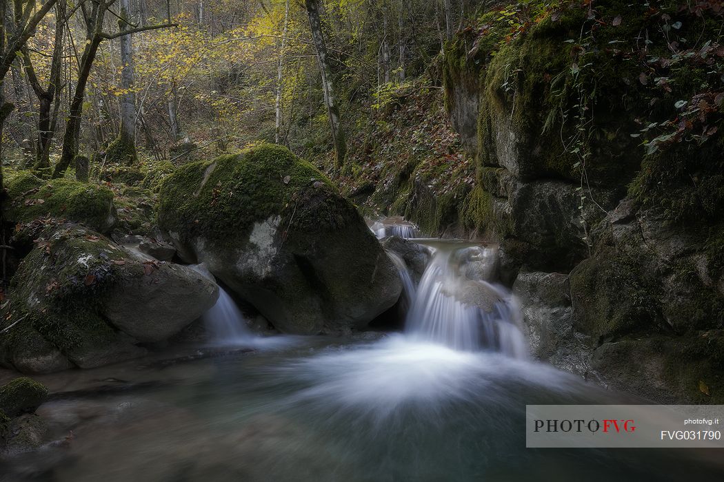 Kot stream a little creek in Natisone valley,  Friuli Venezia Giulia, Italy