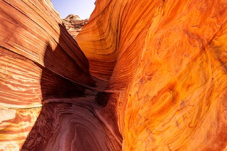 The Wave is a sandstone rock formation located in Arizona close to the Utah border, Paria Canyon-Vermilion Cliffs Wilderness, United States The Wave is a sandstone rock formation located in Arizona close to the Utah border, Paria Canyon-Vermilion Cliffs Wilderness, United States