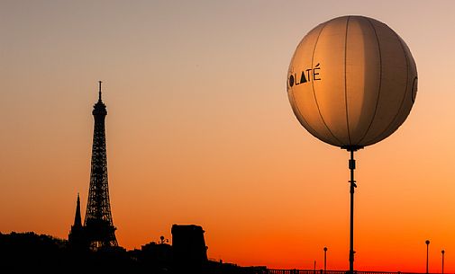 Sunset time over tour Eiffel. Paris, France