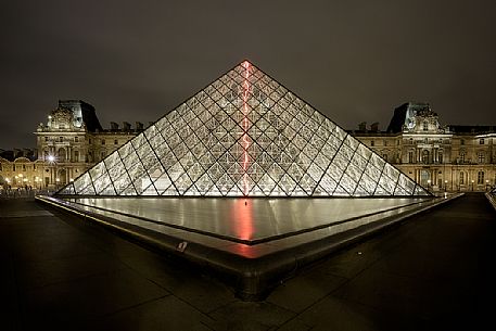 The Pyramid Of The Louvre, Paris, France