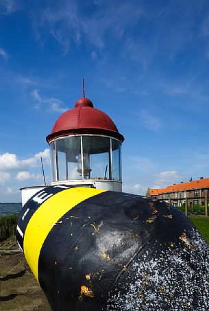 Marken town and the old lighthouse, Holland