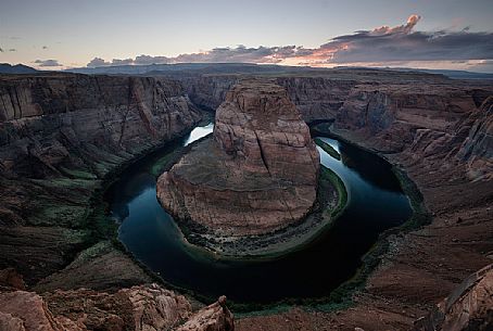 Horseshoe Bend Canyon from the view point, Arizona, Usa