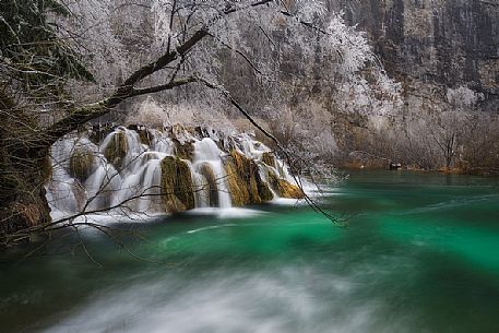 Waterfalls in Plitvice National park, Croatia