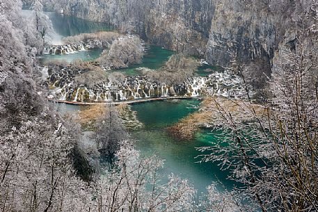 Waterfalls in Plitvice National park, Croatia