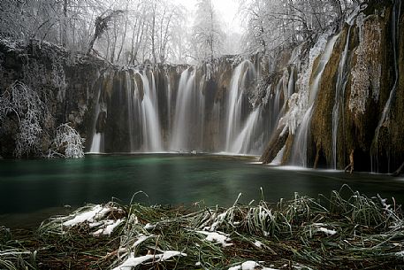 Waterfalls in Plitvice National park, Croatia