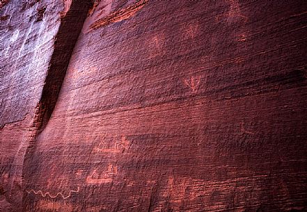 Close up of graffiti in Monument Valley, united states, USA