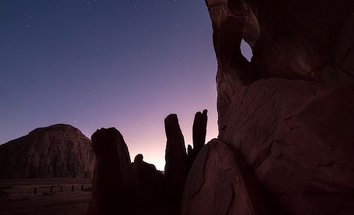 Twilight at Monument Valley, united states