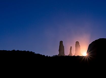 Three sisters, Monument Valley, Arizona united states