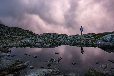 Lago Nero lake, Rendena valley, Adamello Brenta natural park, Trentino Alto Adige, Italy