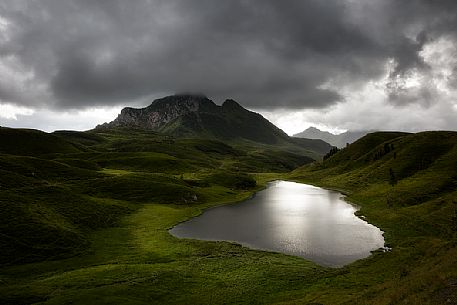 The Lake Zollner in the Karnischen Alps, Southern Carinthia, Austria The Lake Zollner in the Karnischen Alps, Southern Carinthia, Austria