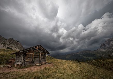 Storm arriving over Rolle pass, Trentino Alto Adige,