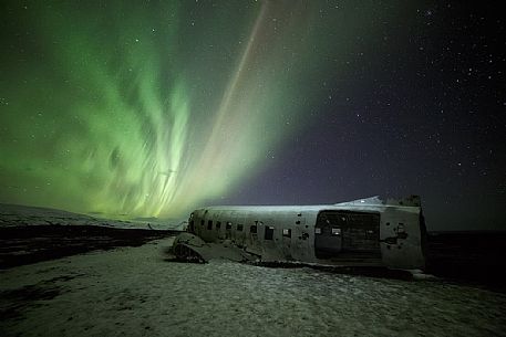 Plane wreck of USAF crash down on Sólheimasandur beach, Iceland Plane wreck of USAF crash down on Sólheimasandur beach, Iceland