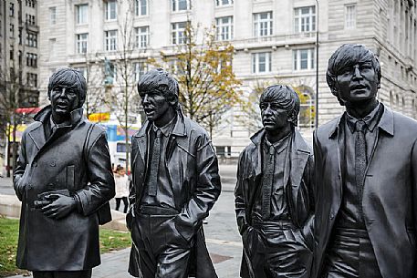 The BeatlesThe fab four statue at Liverpool docks,