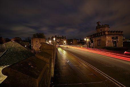 The tower of Lendal bridge in York, Yorkshire, United Kingdom