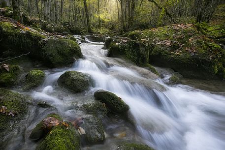 Kot stream a little creek in Natisone valley,  Friuli Venezia Giulia, Italy